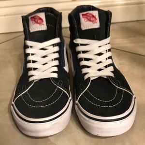 Vans navy blue sk8-hi’s